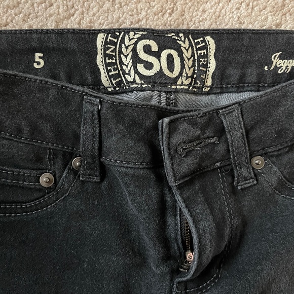 SO black jeggings - Picture 2 of 3